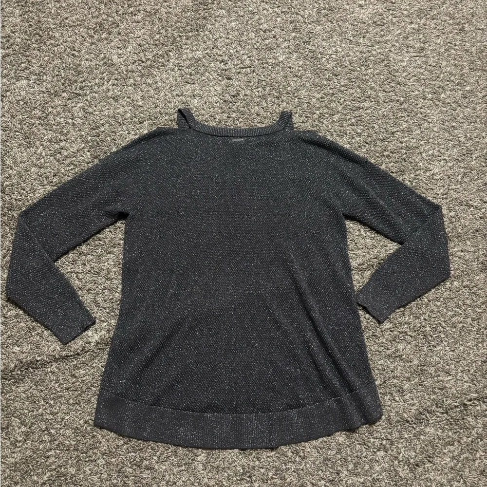 Michael Kors Off-the-Shoulder Black Sweater